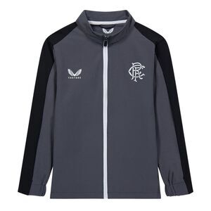 Castore Childrens/Kids Rangers FC Mock Neck Relaxed Fit Track Jacket / Iron Gate